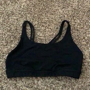 Lululemon Sports Bra, Black, Size 6, EUC